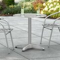 Lancaster Table & Seating 27.5 Chrome Round Outdoor Standard Height Table 427CSTL27RDC